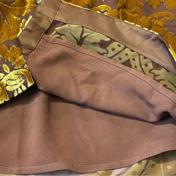 Soft Surroundings Button Down Floral Semi Sheer Blouse Women's Size XS - Picture 9 of 16